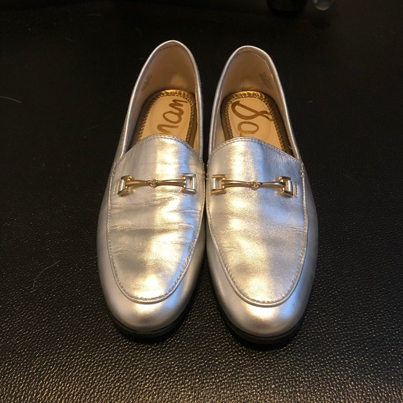 sam edelman silver loafers